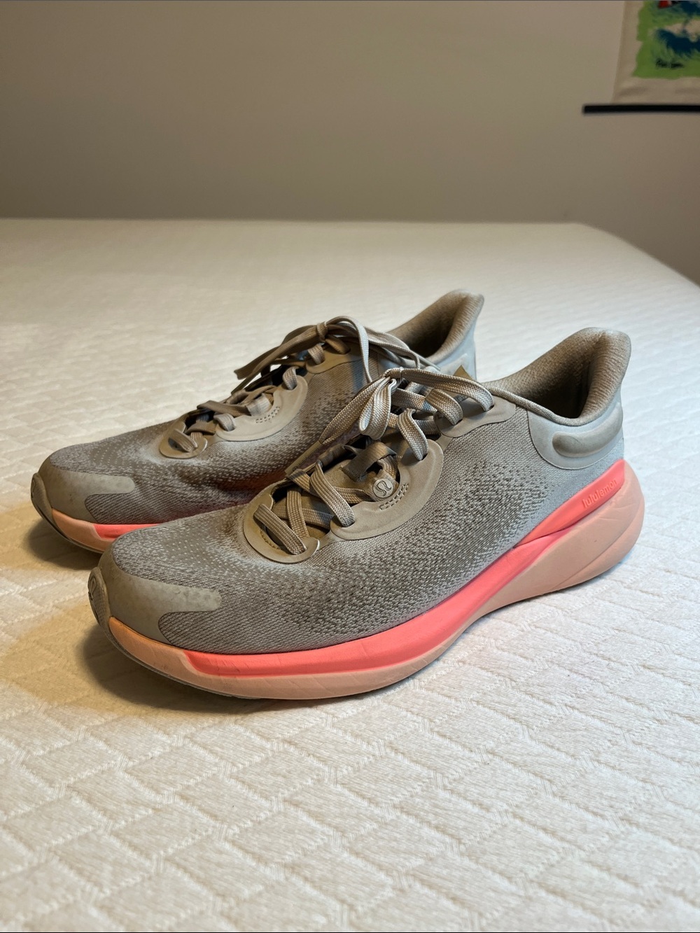 Lululemon Chargefeel Workout Low 2, light grey/coral pink, W8